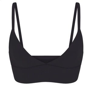Skims Fits Everybody Triangle Longline Bralette Onyx NWT